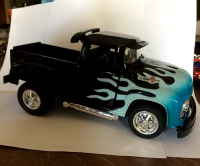 Camión Ford F-100 1956 Tootsie Toy negro 1:24 - Foto 1 de 4