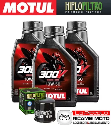 Kit Tagliando 3 OLIO [MOTUL] 300V 10w50 + FILTRO Honda CBR 600 RR 2009 2010 2011 - Изображение 1 из 4