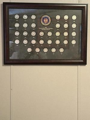 国家野生土耳其联合会1976-2008年奖章硬币带框收藏。 — 第 1/4 张图片