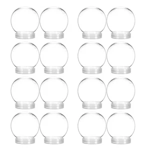  20 Pezzi Decorazioni Natalizie Fai da Te Decorazioni in Plastica Trasparente per Artigianato - Foto 1 di 12