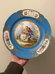 Sevres Porzellan Teller 19. Jahrhundert Französisch Europa Frankreich König Louis Philippe - Bild 1 von 11