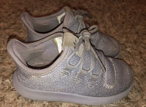 Adidas Ortholite Kids Toddler size 7K Lace up Shoes Gray With Silver VG PREOWNED - Picture 1 of 7
