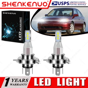 For Honda Civic 1992-2003 - 2X 9003 H4 Combo LED Headlights Bulbs 6000K White LX - Picture 1 of 12