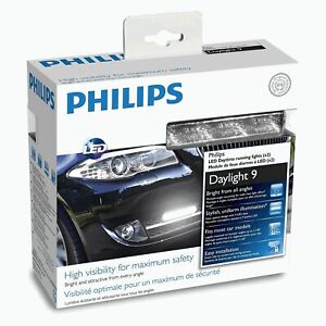 PHILIPS DayLight 9 LED Daytime Running Lights 12V 16W 12831WLEDX1 x2