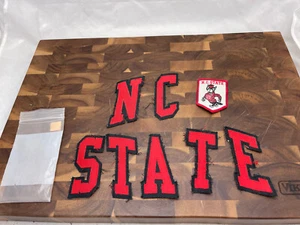 NC State NCSU WOLFPACK Patch Buchstaben mit Wappen 3,75" hoch - Bild 1 von 4