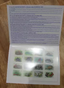 MINT 1987-88 CHRISTMAS ISLAND WILDLIFE DEFINITIVES STAMP SHEETLET - STAMP PACK - Picture 1 of 2