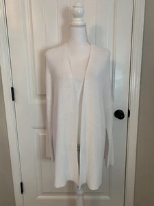 Neu Eileen Fisher Boxy Strickjacke Bio Leinen Baumwolle weiß Gr. XL - Bild 1 von 7