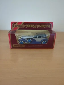 Matchbox Models of yesteyear Y4 SILVERBLUE 1930 DUESENBERG MODEL J Diecast Model - Picture 1 of 7