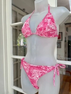 Christian Dior Pink Bikini 2 Piece Bikini Swimsuit - Image 1 of 4