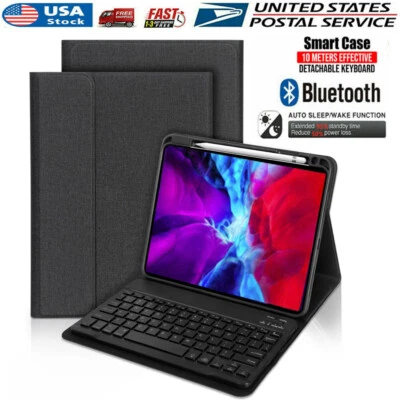 Smart Case & Bluetooth Keyboard for iPad Pro 11 Inch , iPad Air 6th 4th,5th Gen - Image 1 of 4