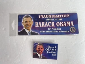 Original Obama Einweihung Magnet + Pin ~ 2008, 2009 - Bild 1 von 2