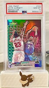 1999 FINEST REFRACTOR Kevin Garnett PSA 10 POULATION of Only 5! Sweet Must SEE!