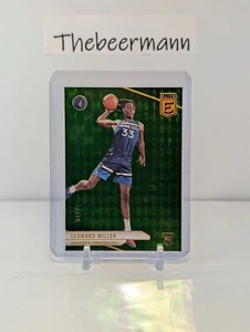 2023-24 Panini Elite Leonard Miller /75 Neon Green #235 RC Rookie Timberwolves - Picture 1 of 2