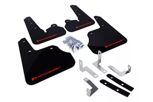 Rally Armor (MF22-UR-BLK/RD) UR Black Mud Flap w/ Red Logo for 12+ Impreza 5dr - Foto 1 di 2