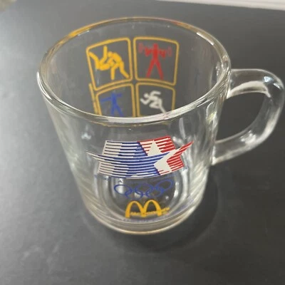 Vintage McDonald’s Olympic Glass  1984 XXIII Los Angeles Mug Collectible - Image 1 of 4
