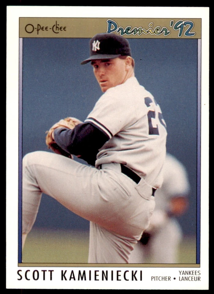 1992 O-PEE-CHEE PREMIER SCOTT KAMIENIECKI . NEW YORK YANKEES #110 - Image 1 of 2