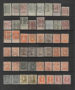 Bélgica precancelaciones: sello/rodillo de mano; Amberes/Amberes 1908-1922; 48 diferentes - Imagen 1 de 1