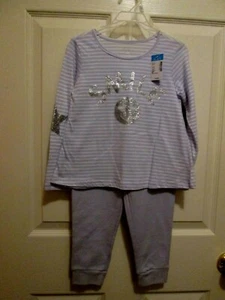 CHILDRENS PLACE Toddler Girls Long Sleeve Top/Pants 2 Piece Set SZ 4T New SMILE - Picture 1 of 12