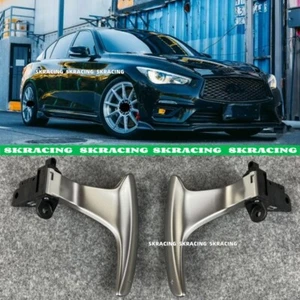 Palanca de cambios de volante plata mate apta para Infiniti Q50 2014-2017 - Imagen 1 de 6