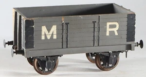 Rare antique train Bassett Lowke GAUGE 2 open goods wagon handbuilt wood model 2 - Afbeelding 1 van 9