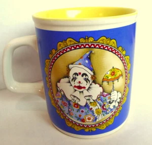 Taza de café payaso arlequín Enesco vintage 1985 - Imagen 1 de 6