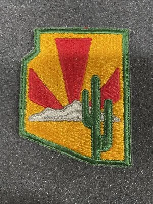 Arizona Military Patch State Shape Cactus Vintage - Image 1 of 4