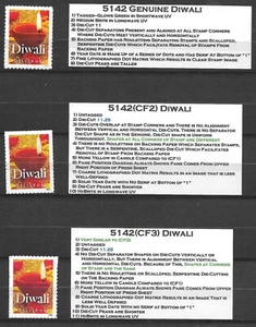 2 DIFFERENT Diwali #5142(CF)s--3 SCOTT LISTED #5142(CF)s in 2022 Scott Catalogue - Picture 1 of 1