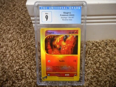 Slugma cgc 9 MINT REVERSE HOLO Skyridge 2002 E-Reader 98/144 psa card Pokemon - Image 1 of 4