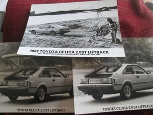3 Toyota Celica 2.0st Liftback press photographs 1982 - Picture 1 of 3