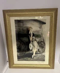 Louis Icart Framed Art Nouveau Prints-Mignon And The Violinist 15”X 19” Framed - Picture 1 of 15