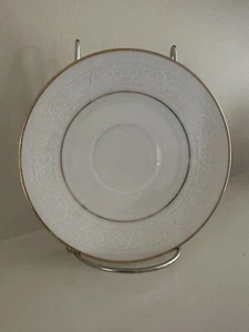 Noritake Bone China Japan 7562 Tulane Untertasse Elfenbein und Gold, neuwertig - Bild 1 von 5