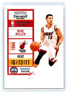 2010-11 Playoff Contenders Patches 94 Mike Miller Miami Heat  							 - Bild 1 von 2
