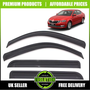 4 X WIND RAIN SUN SMOKE GUARD DEFLECTORS FOR Skoda Superb Hatchback 2015-UP - Picture 1 of 10