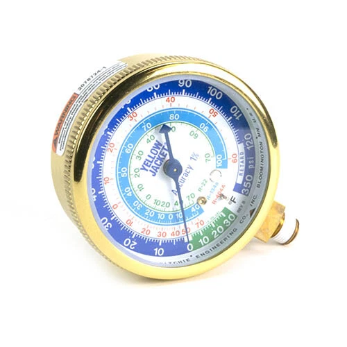 YELLOWJACKET Yellow Jacket 49068 Heavy Duty 2-1/2" Compound Gauge, 30"-0-120 psi