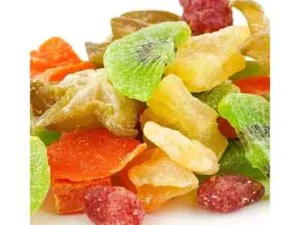 Tropical Dried mix Fruit Salad kiwi, strawberry, banana, pineapple 1 kg - Picture 1 of 8