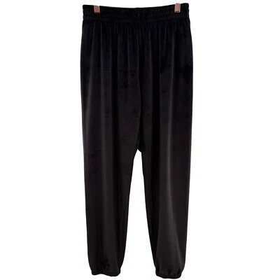 PINK Victoria's Secret Velour Joggers Sweatpants Comfy Lounge Black S - Image 1 of 4