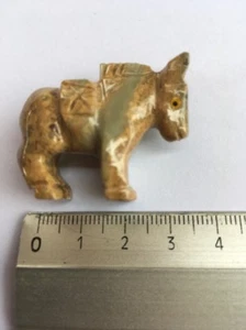 Figurine IN Stone Hard Ref 9 Âne 3, 5X3CM Sculpture Decoration Collection - Picture 1 of 5