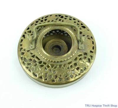 Lot of 2 Brass Hanging Collapsible Cloth Lanterns for the price of 1 - Image 1 of 4