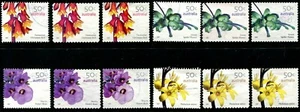 2007 Australia Wildflowers Complete Set Of 12 Good To Fine Postal Used - Imagen 1 de 1