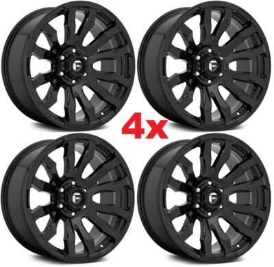 18 FUEL BLITZ GLOSS BLACK WHEELS RIMS F-150 F150 DEEP CONCAVE Foto 1 de 4