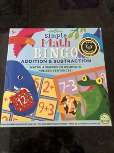 eeBoo Simple Math Bingo Game for Kids, Addition and Subtraction NIB - Picture 1 of 2
