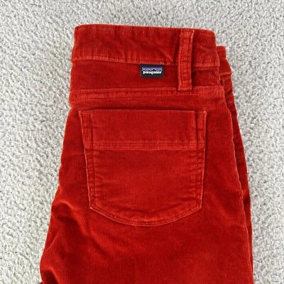 Pantalones Patagonia Mujer Talla 28 (6) Rojo Pana Algodón Orgánico Elástico 5 Bolsillos Foto 1 de 4