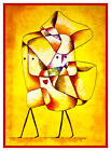 Ekspresjonistyczny nowoczesny artysta Paul Klee rodzeństwo policzony wzór haftu krzyżykowego