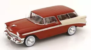 1:18 KK SCALE Chevrolet Bel Air Nomad Custom Brown Met. Creme 1956 KKDC181294 MM - Picture 1 of 2