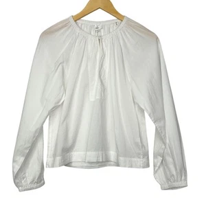 ALC Mia Crisp Bohemian Split Neckline Blouson Sleeve Blouse Size 2 NWT - Picture 1 of 16