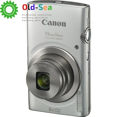 Canon PowerShot ELPH 180 HS / Canon IXUS 175 20MP Digital Camera Sliver 85% New - Image 1 of 4