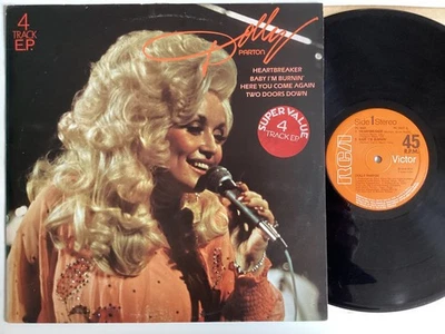 Dolly Parton, heartbreaker 4 track 45 12” E.P 1979 U.K RCA PROMO DEMO NM VINYL ) - Image 1 of 4