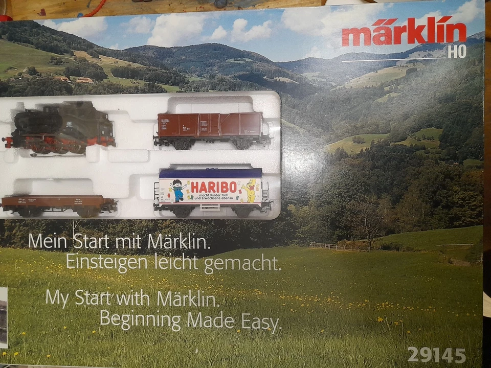 Märklin 29145 Start-Set mit Dampflok Güterwagen Trafo und C-Gleis Spur H0 OVP - Bild 1 von 4