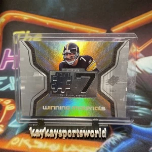 2007 Upper Deck SPX Football Ben Roethlisberger Relic - Picture 1 of 2