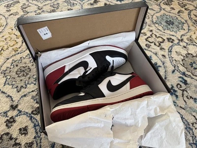 Talla 12 - Air Jordan 1 Retro OG Puntera Baja Negra Foto 1 de 4